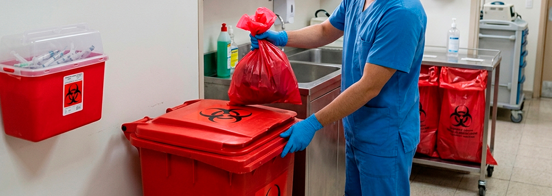 Descarte de lixo infectante